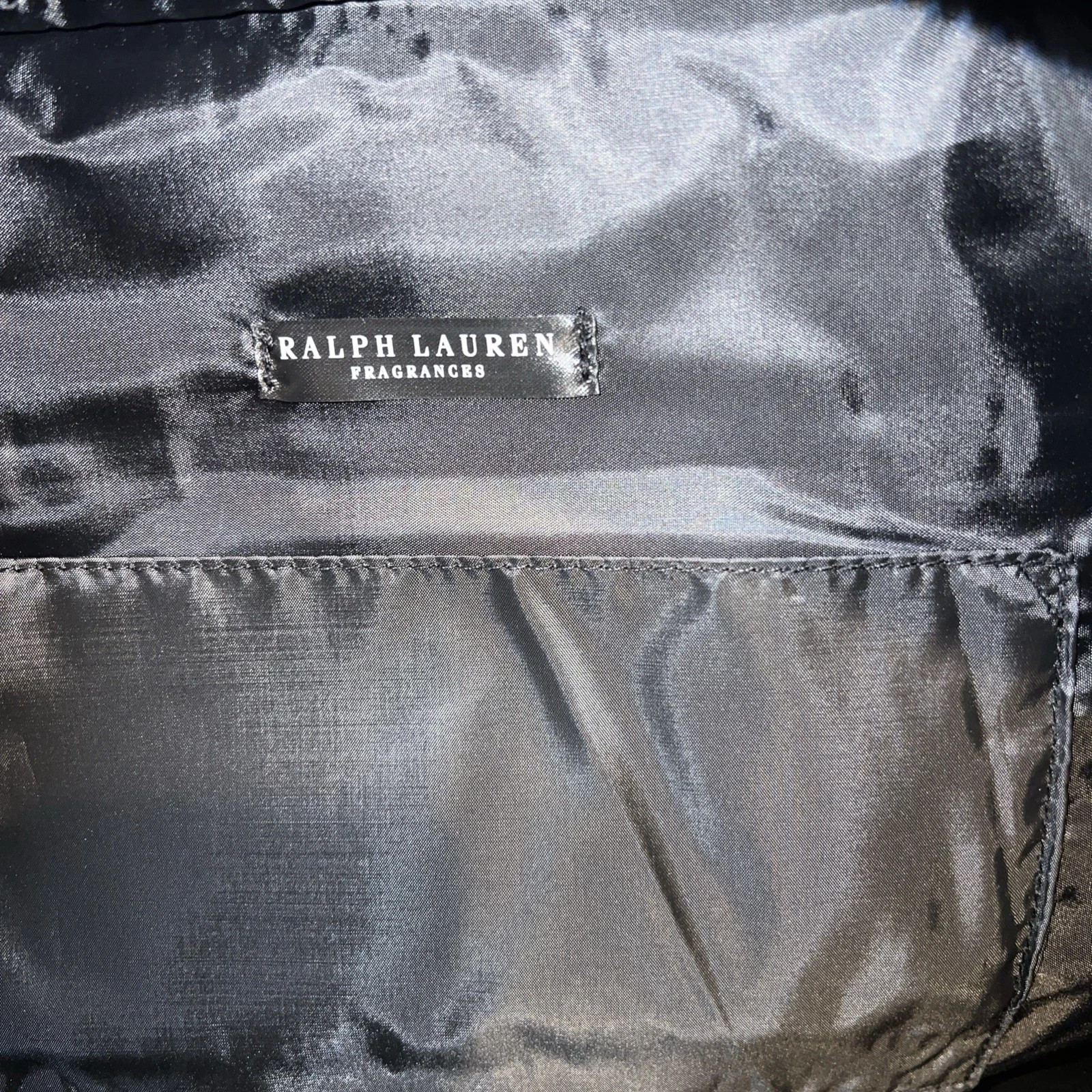 Polo Ralph Lauren Limited Edition Black Duffle Tote Travel Bag Fragrance Bag