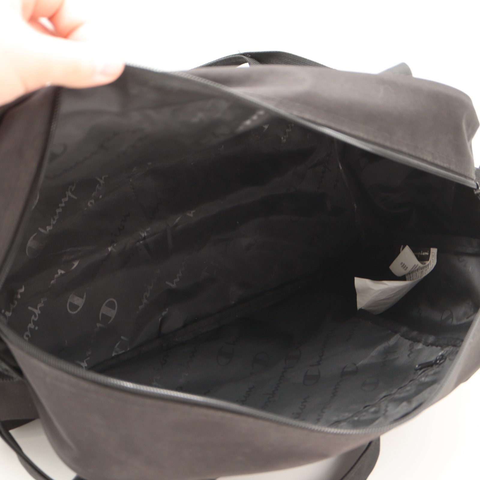 Champion Embroidered Multicolor Black Duffle Bag Medium Gym Travel Shoulder Pack