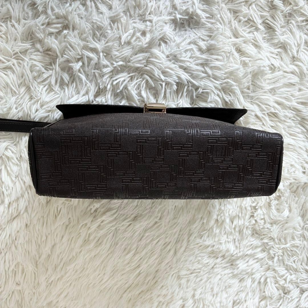 Dunhill Brown Leather Clutch Bag Men’s Vintage Formal Business Accessories