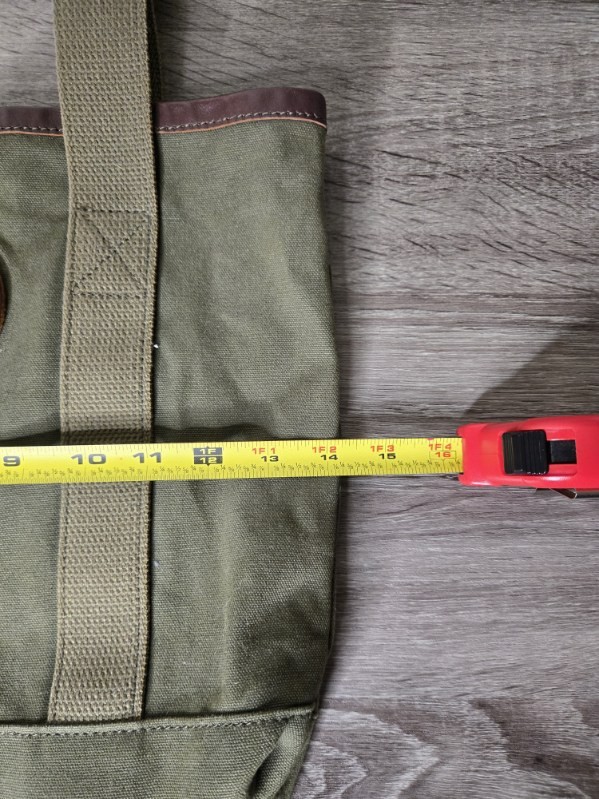 Duluth Pack Bag Olive Canvas Tote Vintage Fade USA Handmade 14x13x5 book Grocery