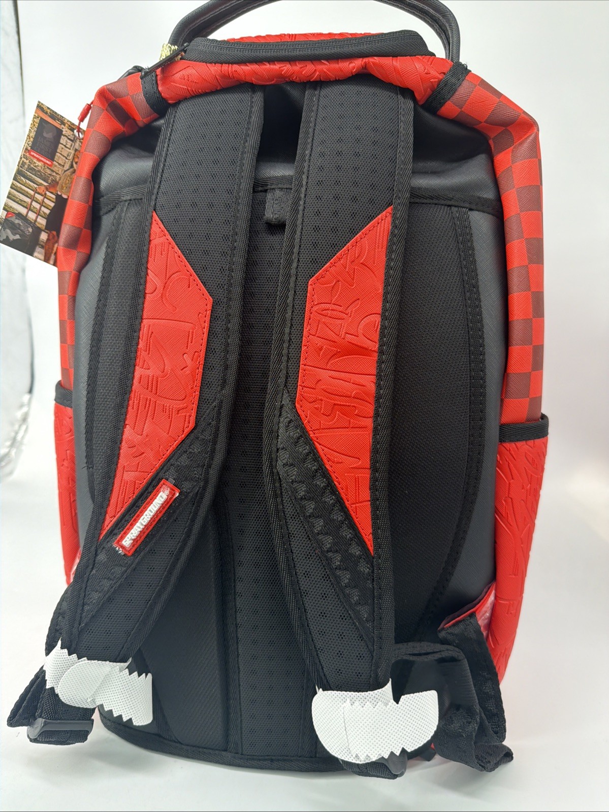 sprayground backpack James First Class Color Red B8989 $120 Vegan Leather