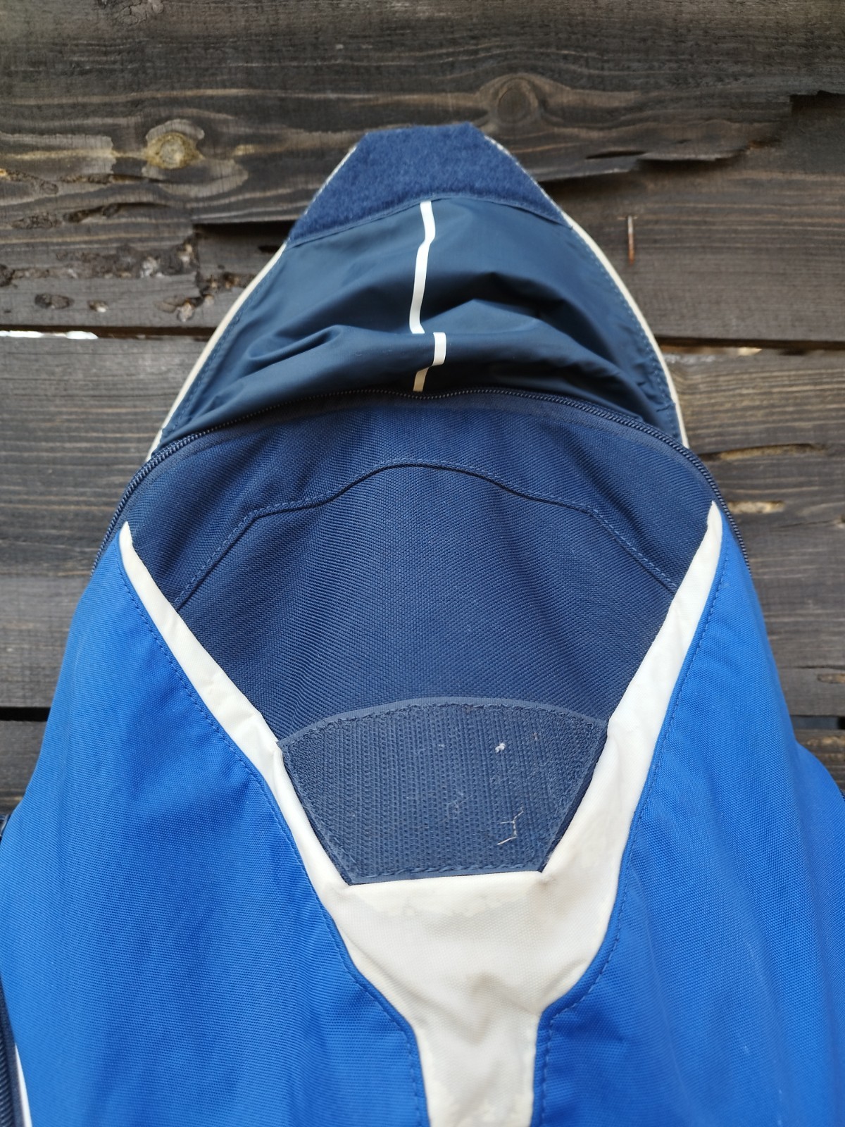 Vintage Nike Y2K Blue Technical Backpack – Center Swoosh – Retro Streetwear Bag