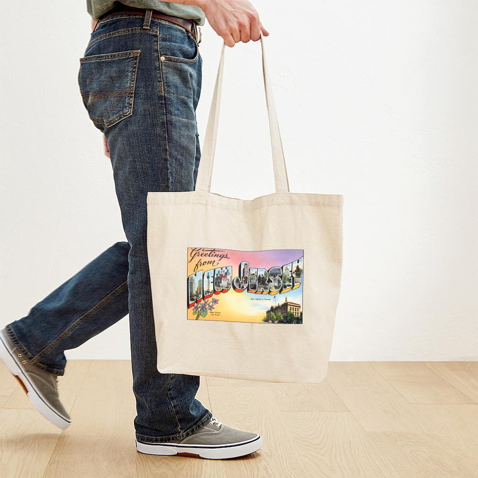 CafePress New Jersey Greetings Tote Bag (82222062)
