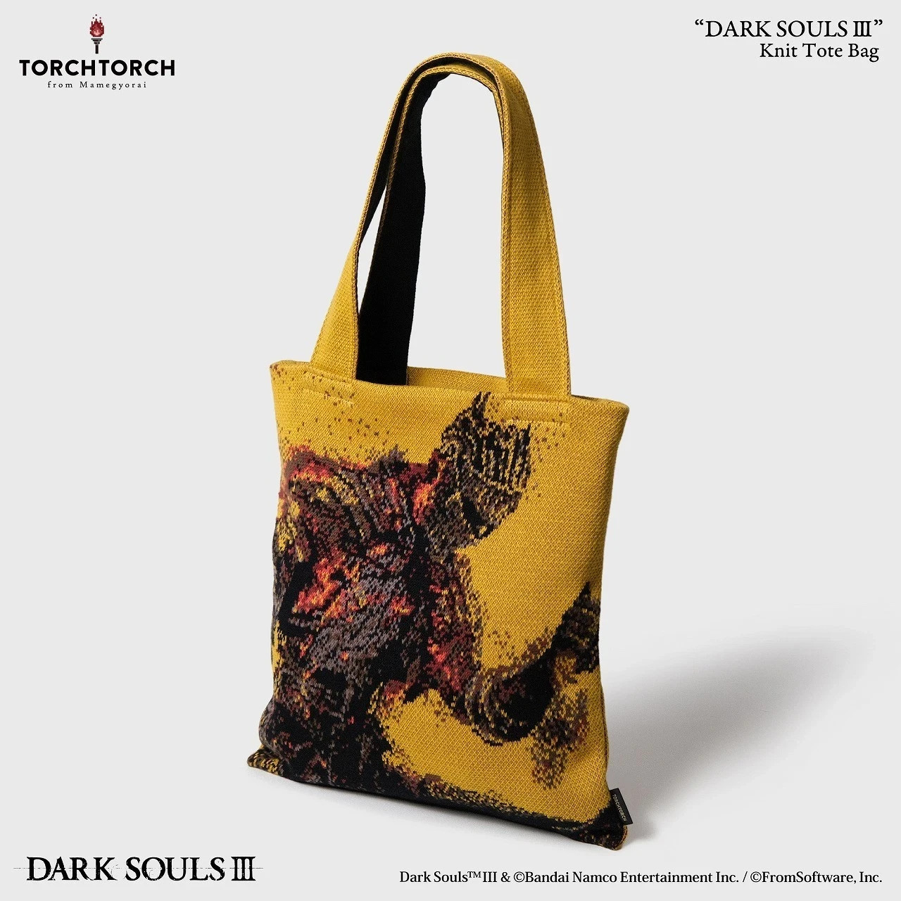 DARK SOULS III Knit Tote Bag TORCH TORCH Japan Exclusive SOLD OUT OFFICIAL