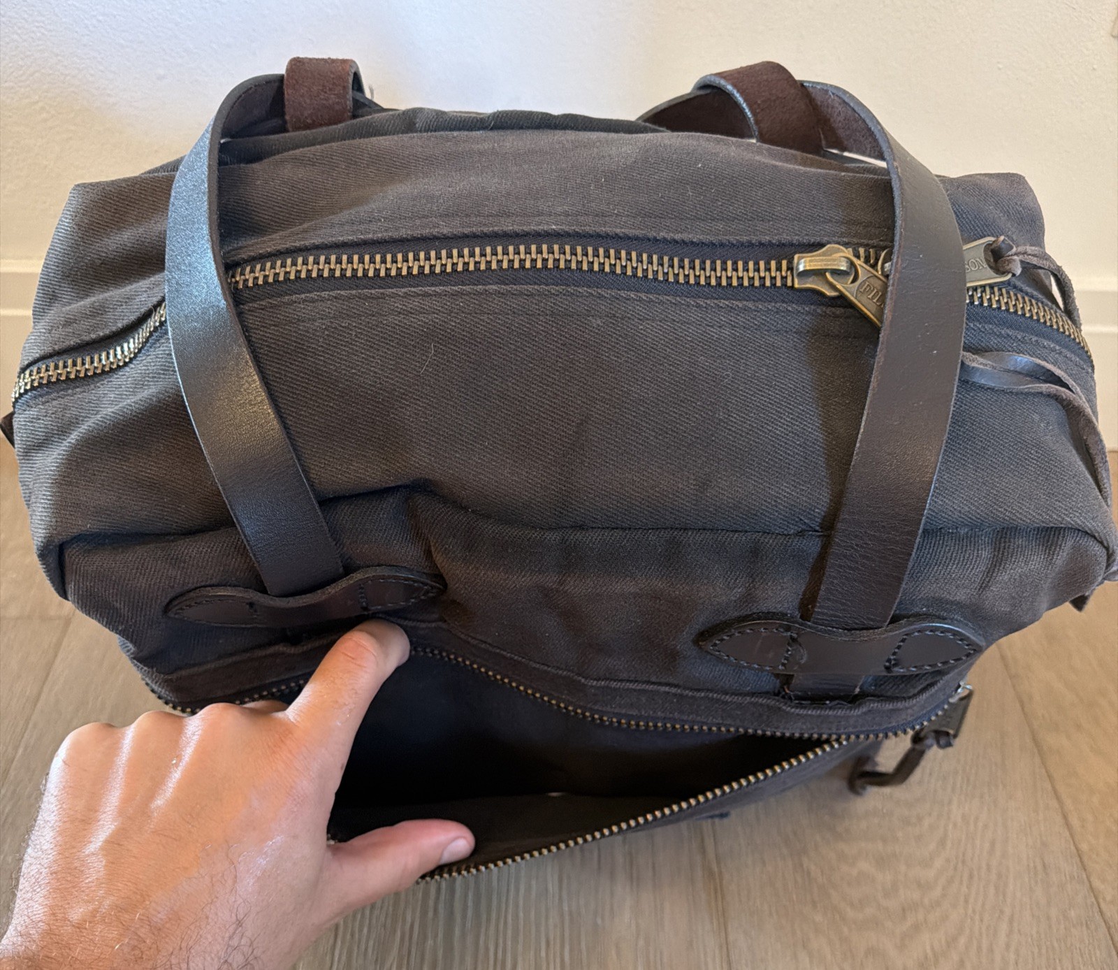 Vintage Filson 70048 Black Rugged Twill Tote Bag | Made in USA | Rare Sample
