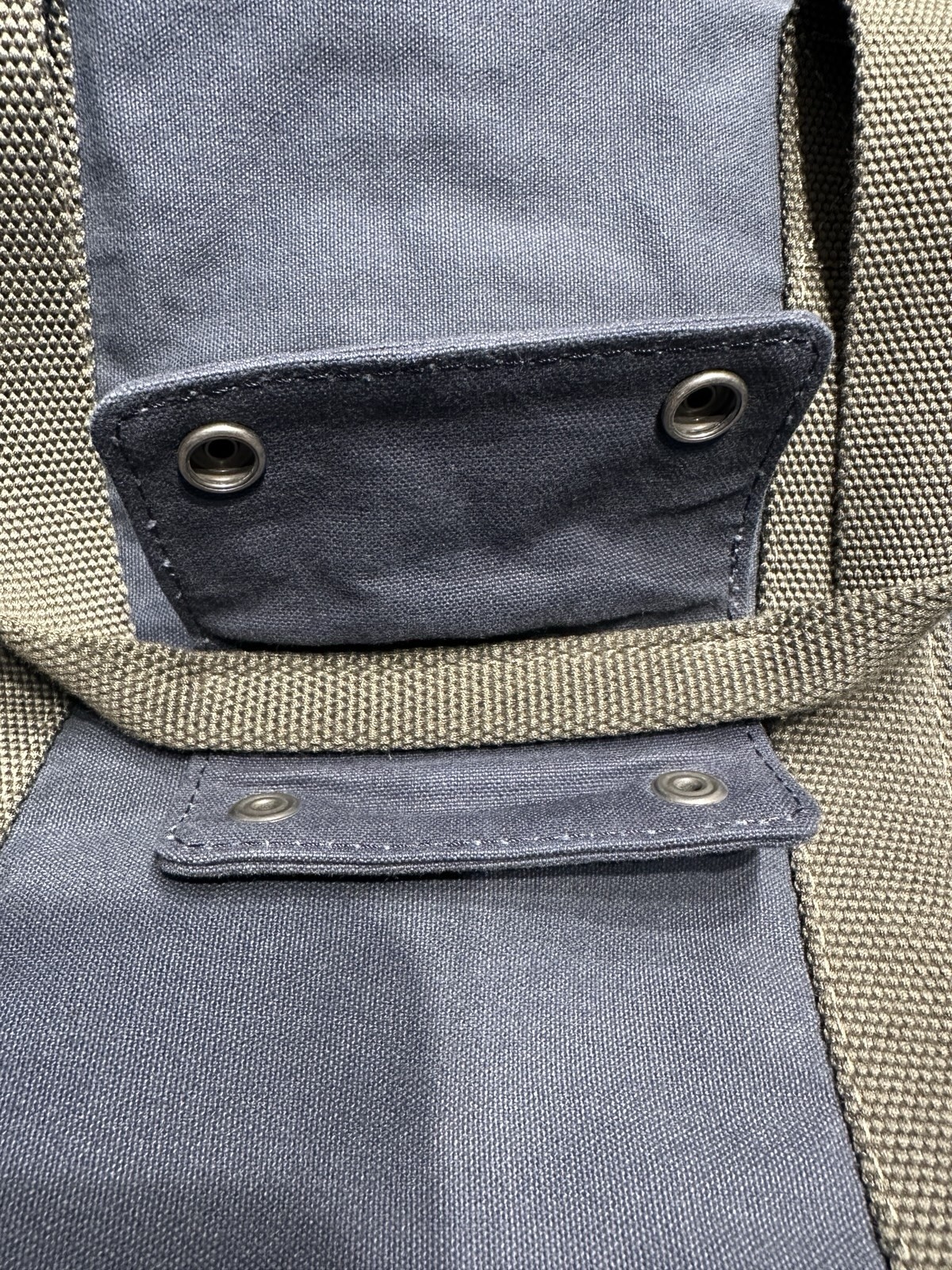 Vintage LL Bean Field Canvas Duffel Weekend Bag Navy Shoulder Strap Bag USED