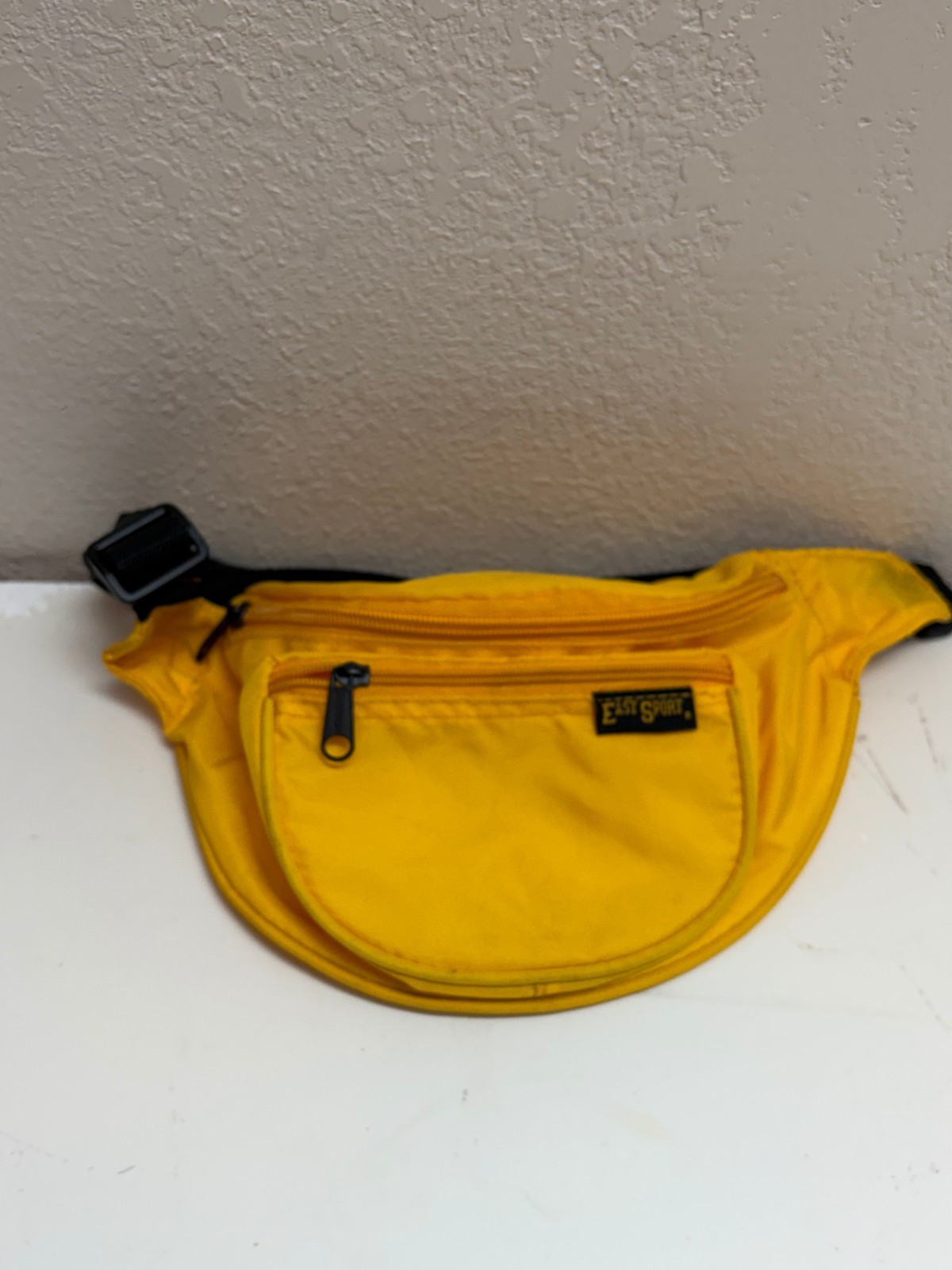 🔥 Eastsport Yellow Waist Pack Hiking Travel Bag Adjustable Strap Multi Pocket