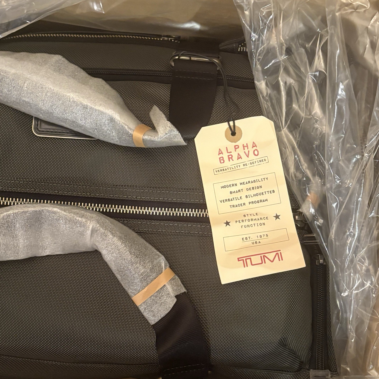 Brand New Rare TUMI Alpha Bravo McGuire Ballistic Nylon Duffel Bag Spruce Color