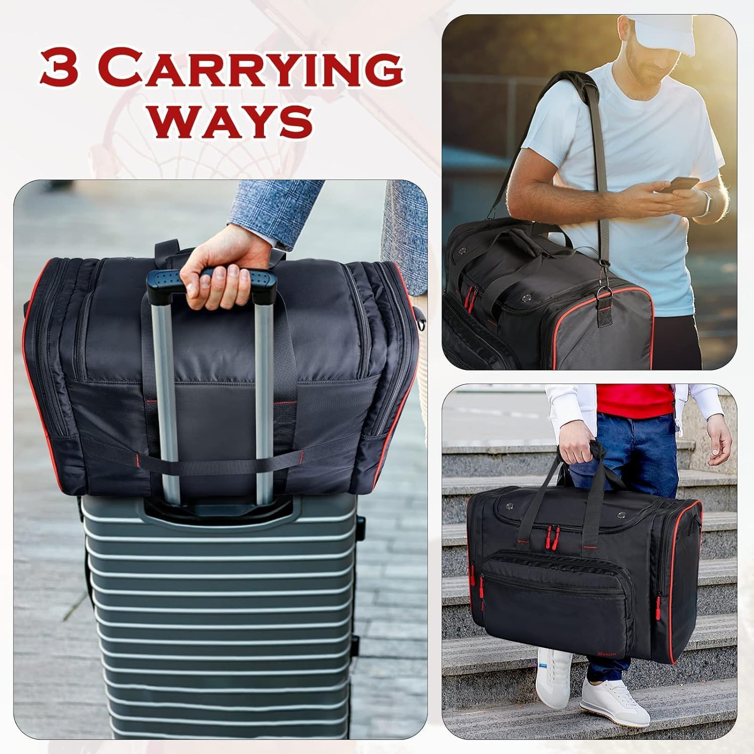 Padded Sneaker Bag, Sneakerhead Gifts, Shoe Travel Bags Fit 4 Pairs with Insulat