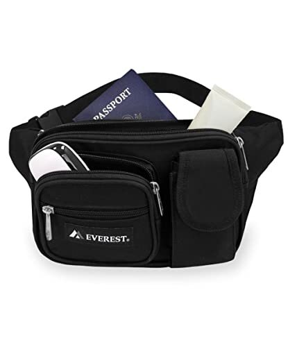Multiple Pocket Waist Pack, One Size Navy