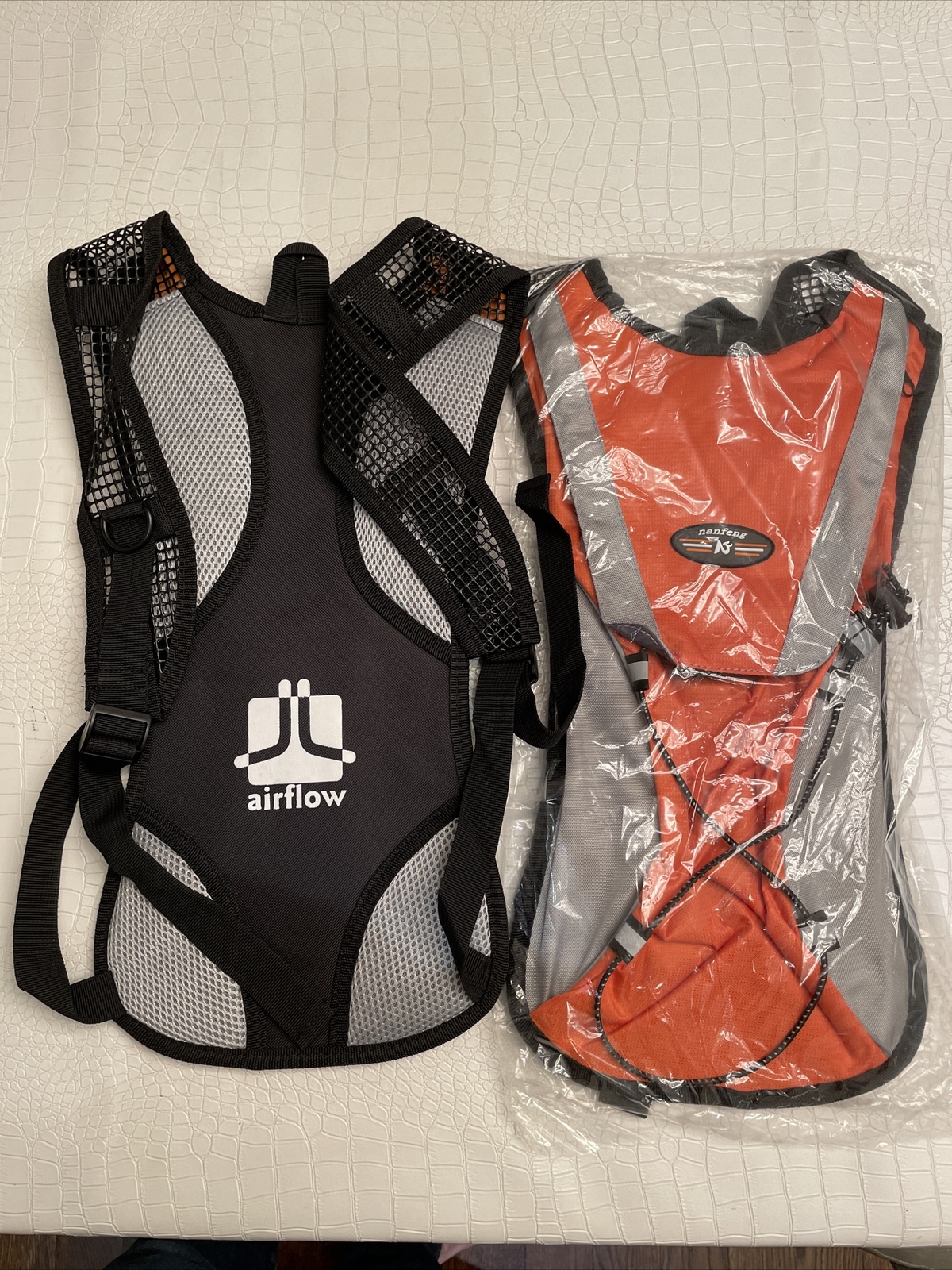 2 X Nanfeng black and Orange hydro packs. Brand New, But No Bladder Included.
