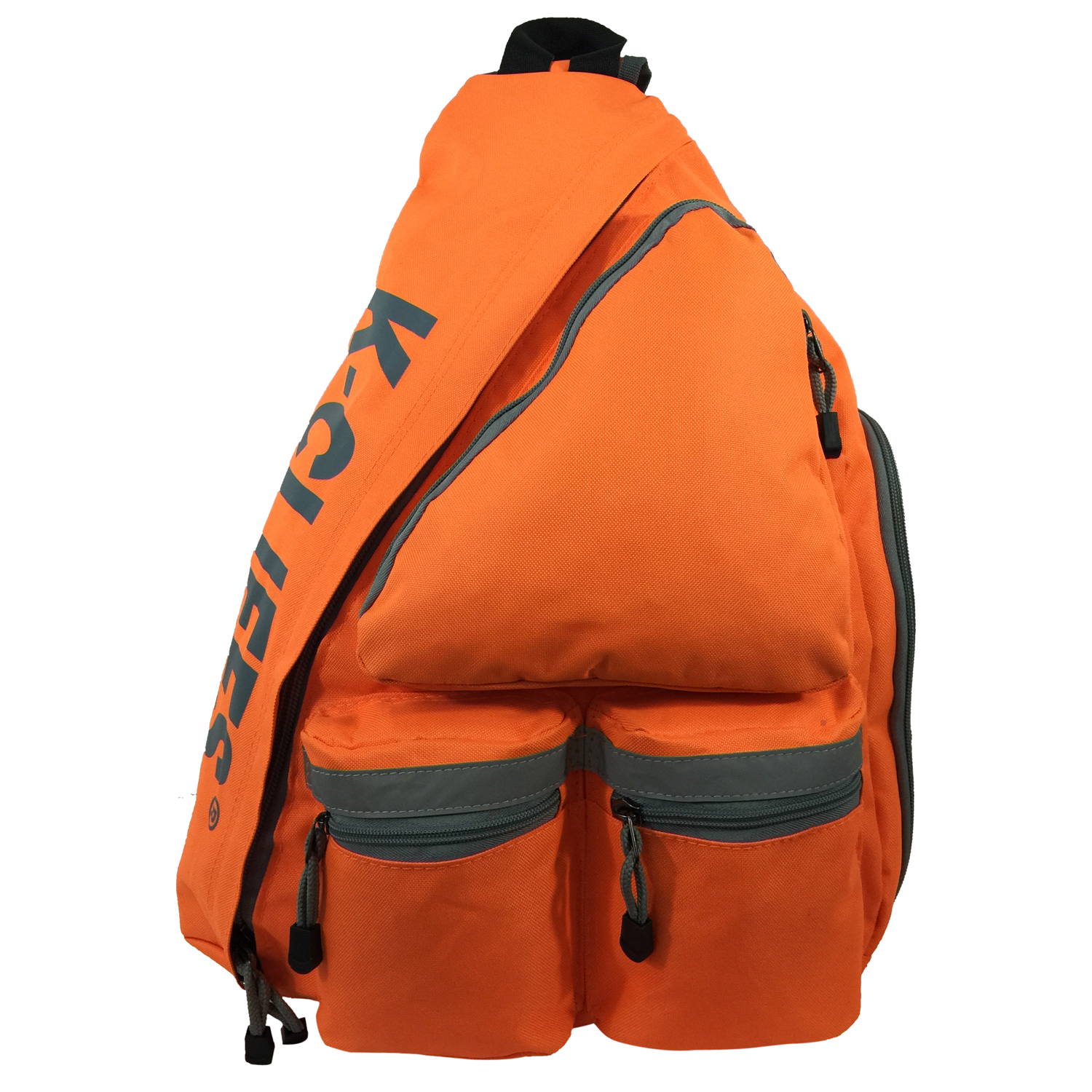 19″ Large Sling Backpack in Bright Colors, Daypack w/Reflective Safety Strip