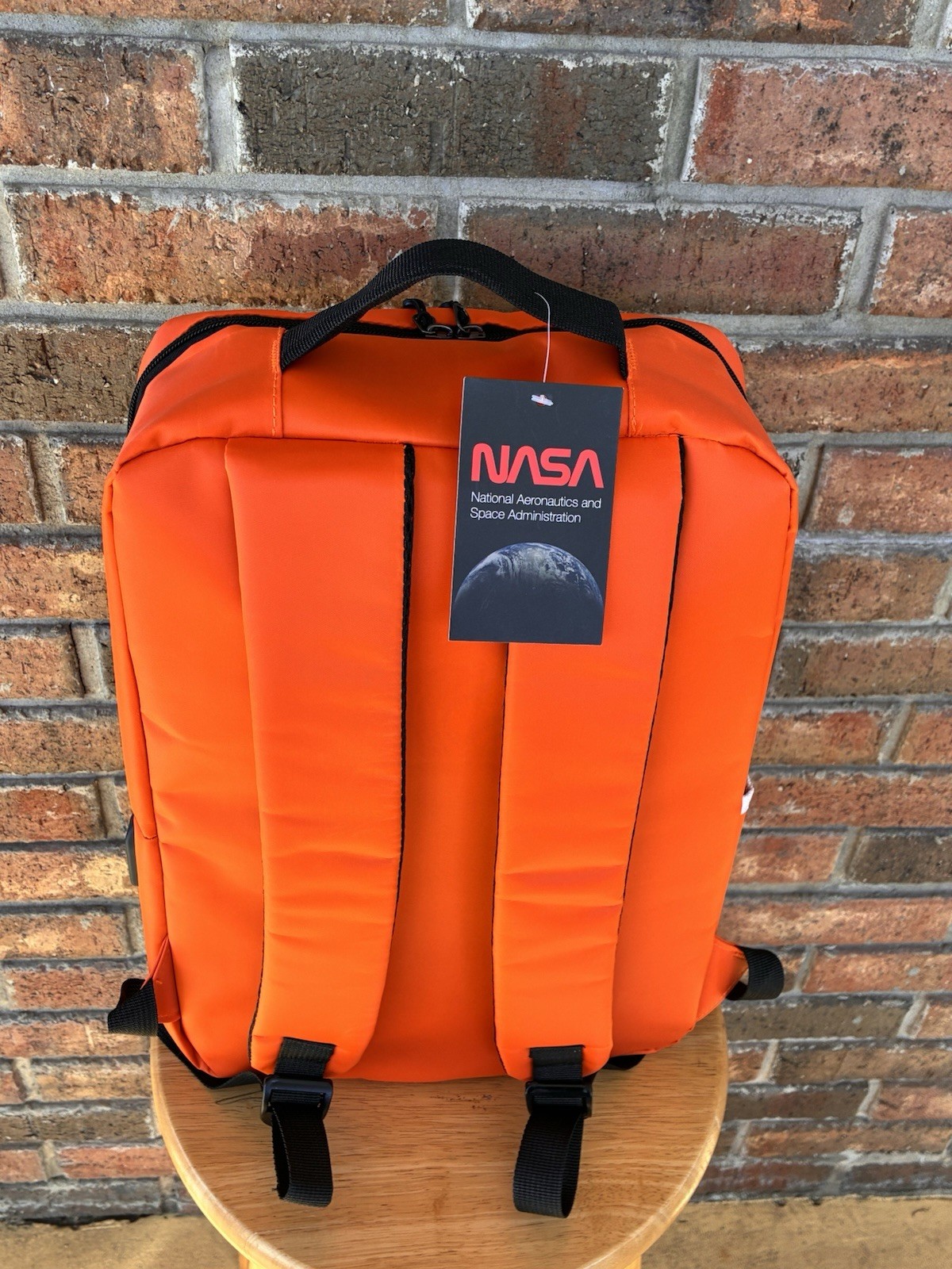 NASA Backpack Spacesuit Orange Space Shuttle USB Cable NWT