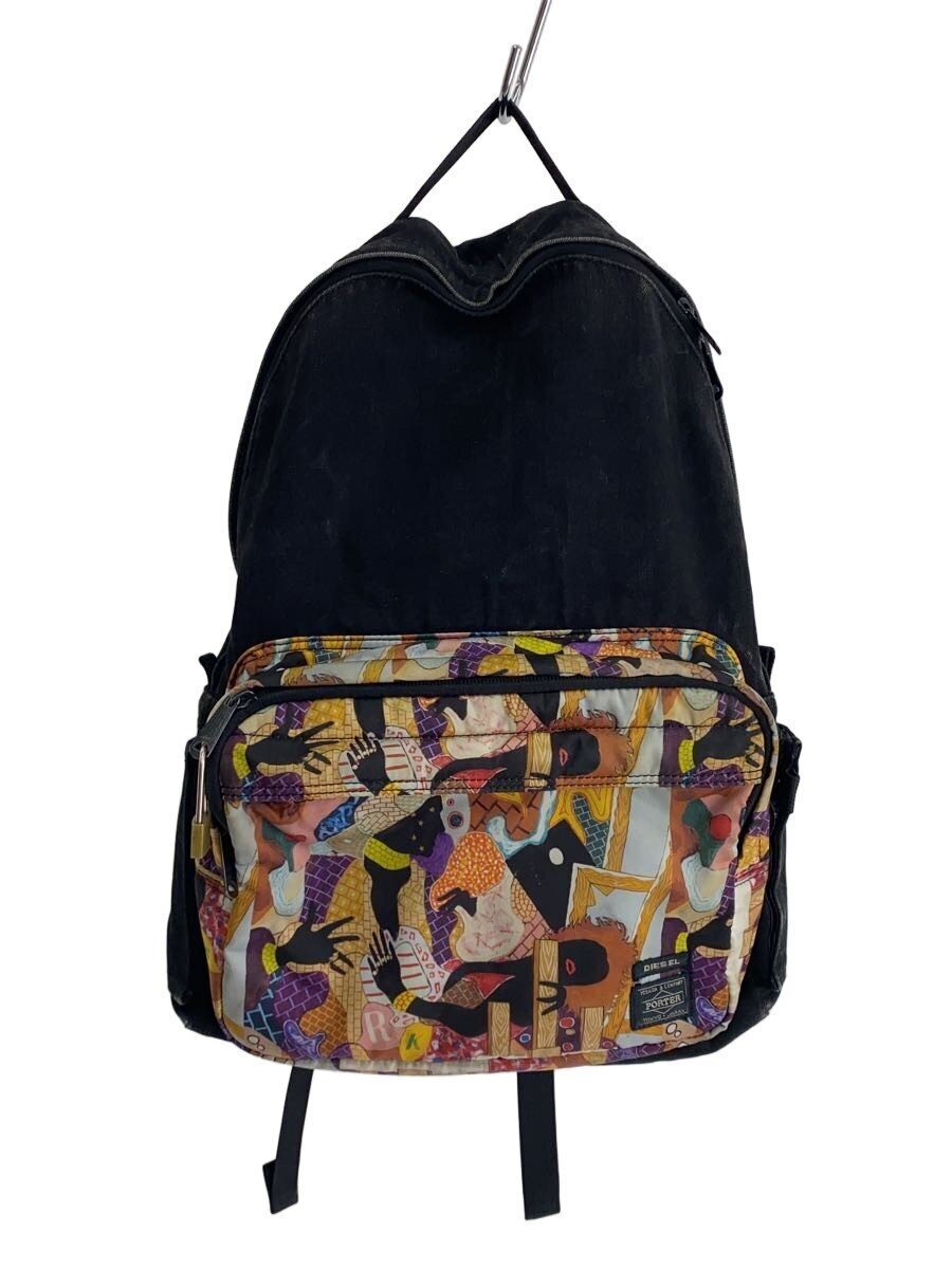 Authentic PORTER Canvas Backpack Multi-Color 12cm Depth 44cm Height 29cm Wide