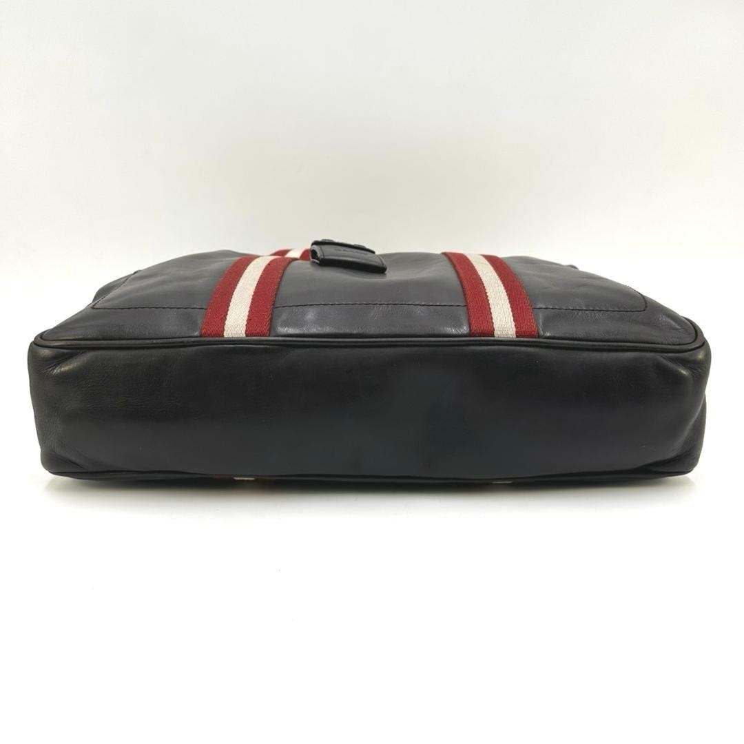 Authentic Bally Business Tote Bag 28cm Leather Brown Men’s Office Bag