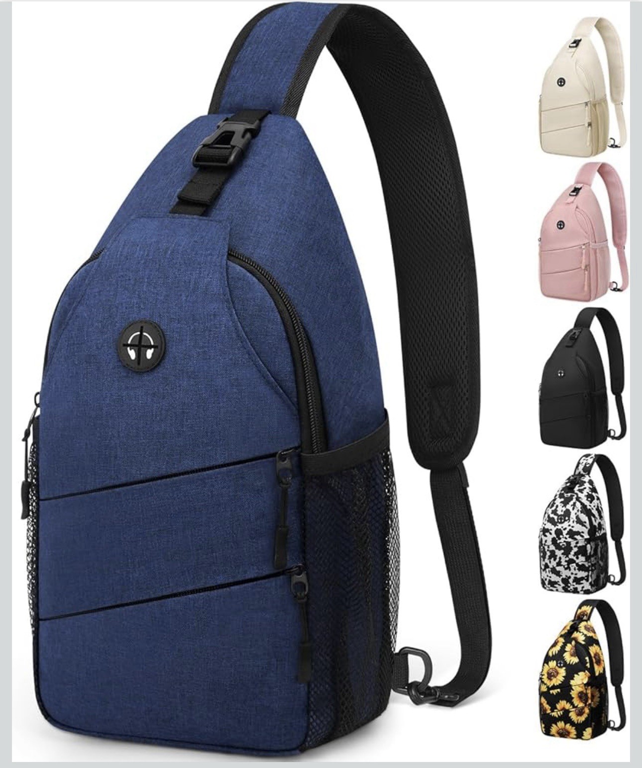 Sling Bag Backpack Casual Chest Bag w/audio Pocket (2-1)