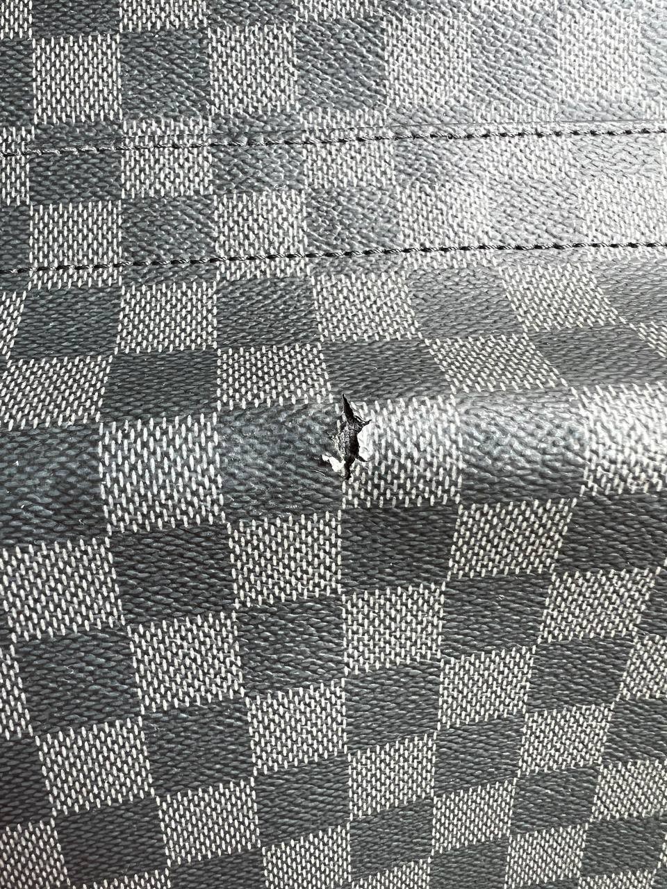 Louis Vuitton Damier Graphite District PM Shoulder Bag Noir FO4135 Auth Used F/S