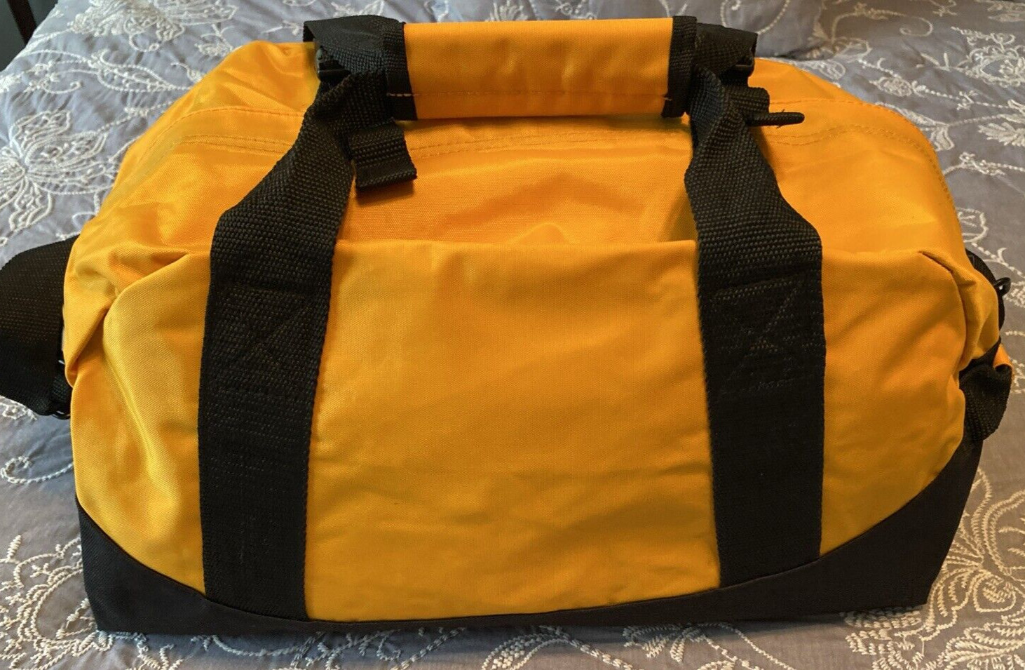 Montecristo Cigars Medium Heavyweight Duffle Bag in Yellow and Black, 18″ x 10″