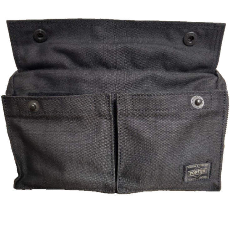 YOSHIDA PORTER SMOKY Black Shoulder Bag Made in Japan