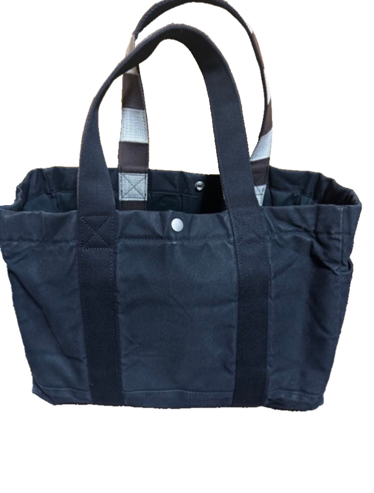 Yoshida Porter Tote Bag Paint Canvas Black Large Capacity A4 Made in Japan