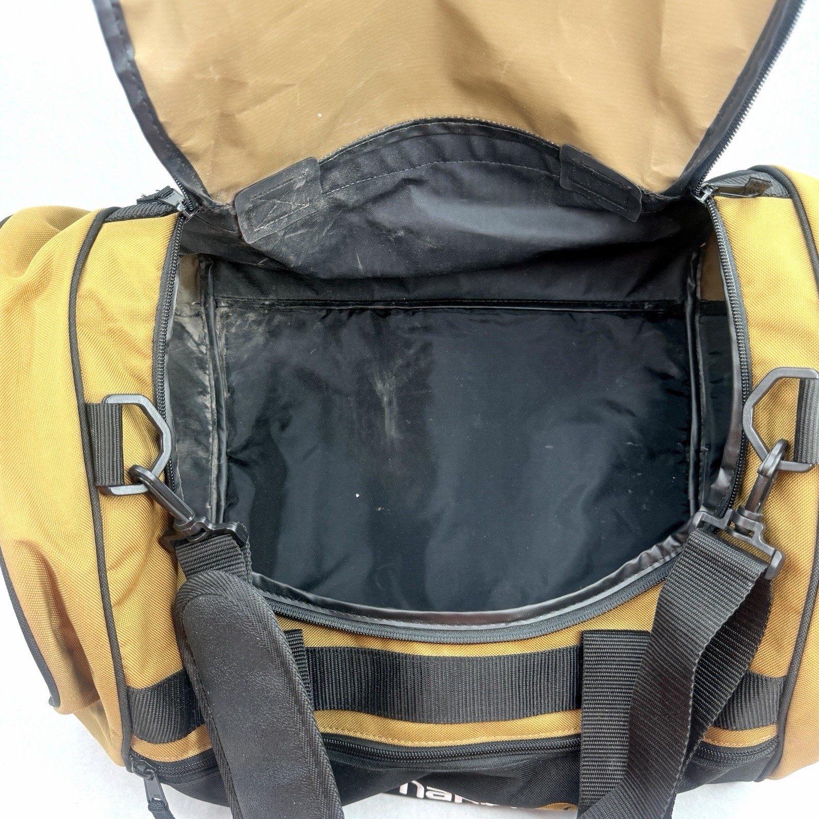 Carhartt® Canvas Packable Duffel – Travel Carry Bag, Brown – Black Used Great