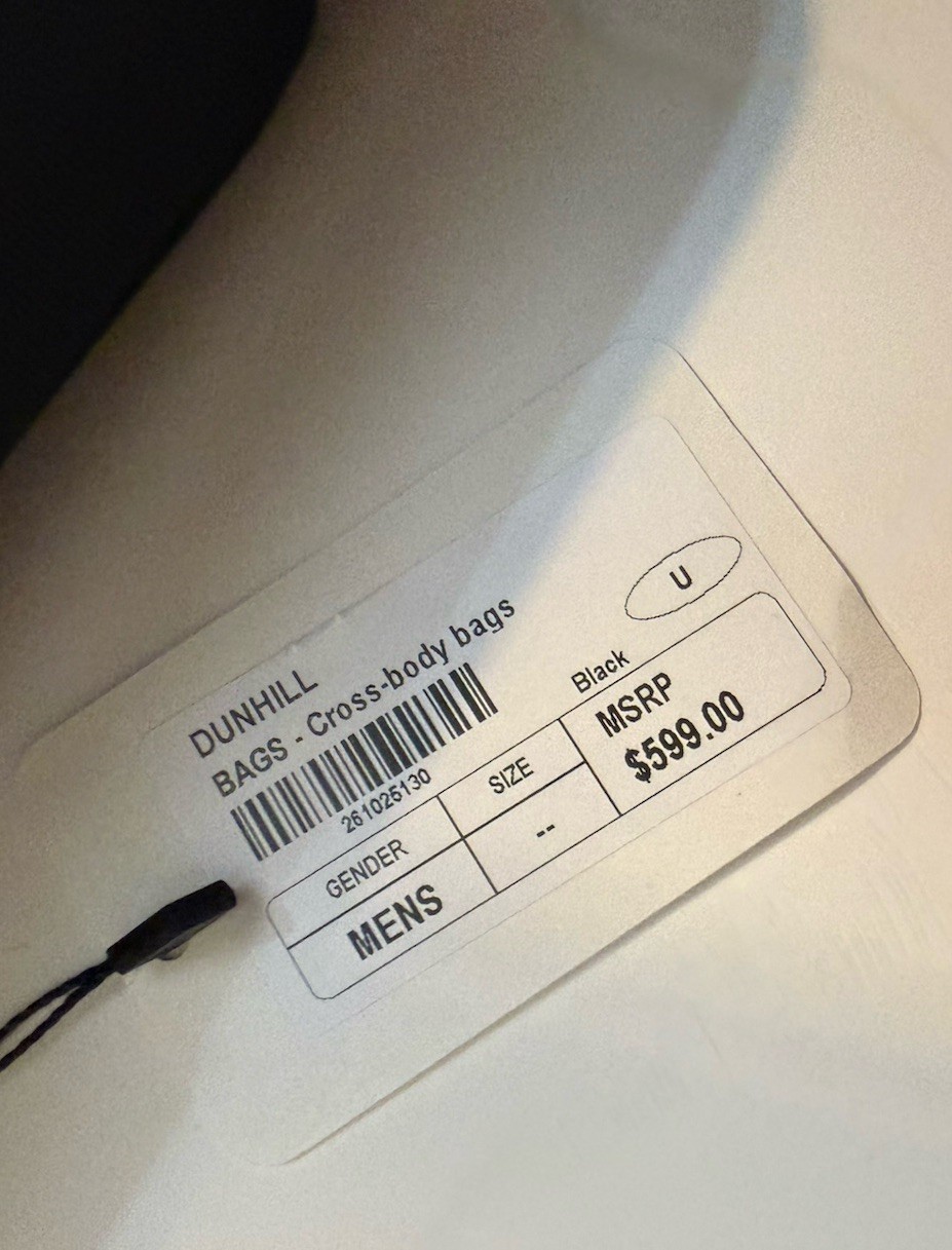 NWT $599 dunhill 1893 Canvas -Leather Messenger Bag ￼Crossbody