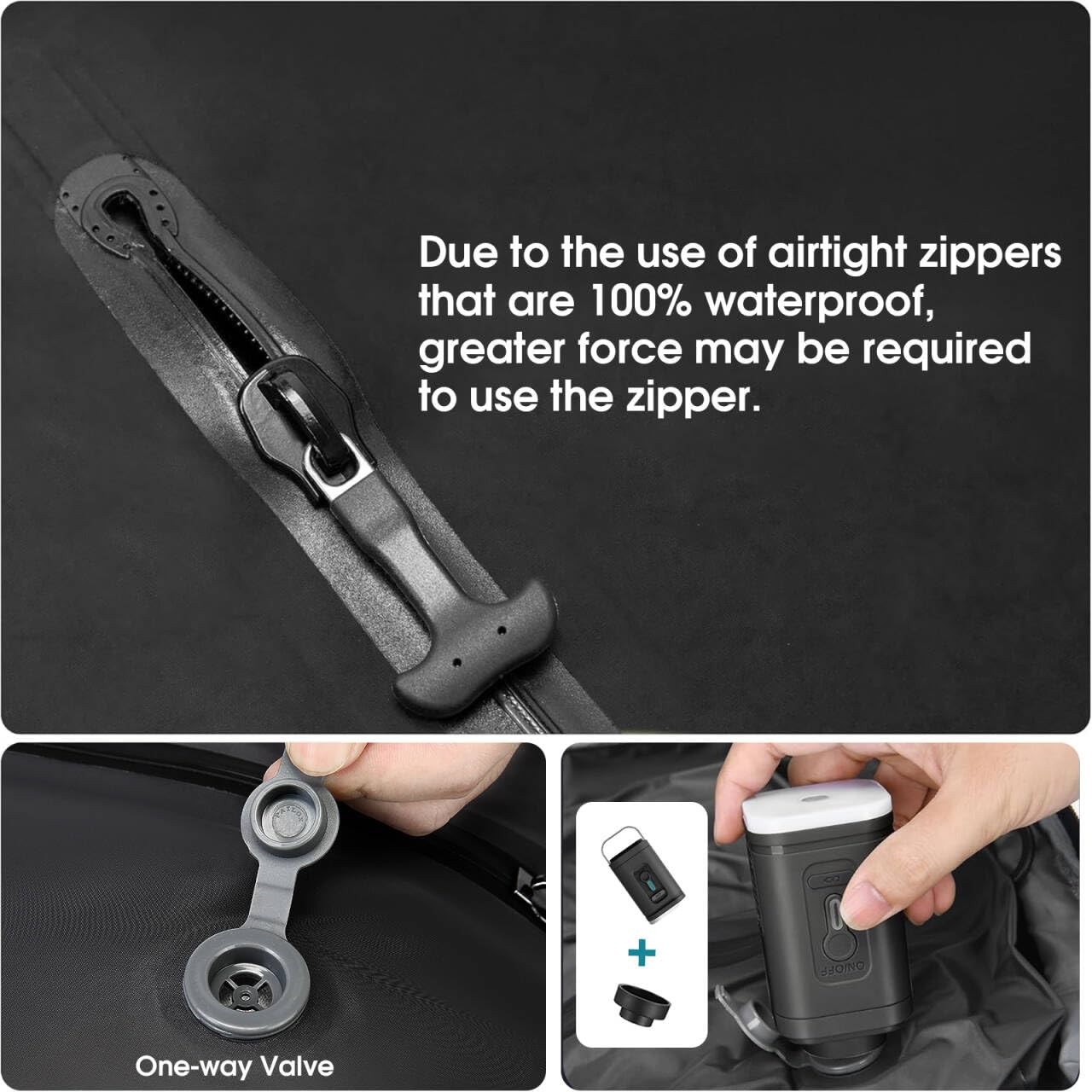 Vacuum Seal Travel Backpack, Expandable Vacpack Backpack with Vaccum Compress…