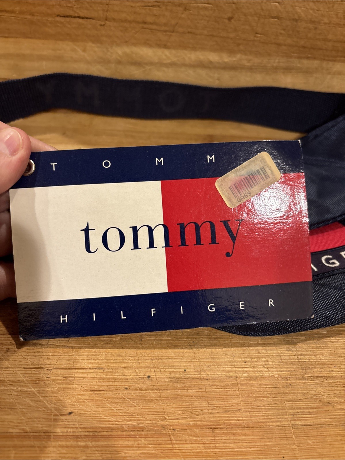 Vintage Tommy Hilfiger Fanny Pack Bum Bag Navy Travel Rare 90’s Brand New NOS