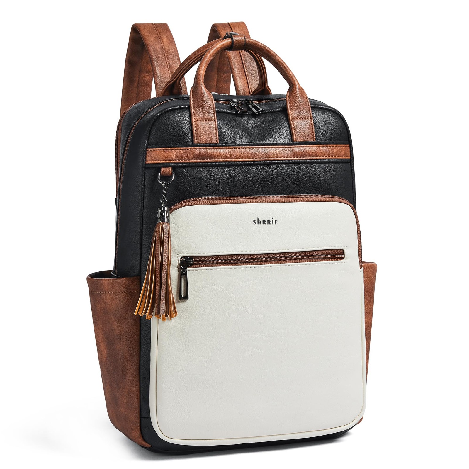 Laptop Backpack for Women 15.6 inch Travel Leather Backpack Purse Work Comput…