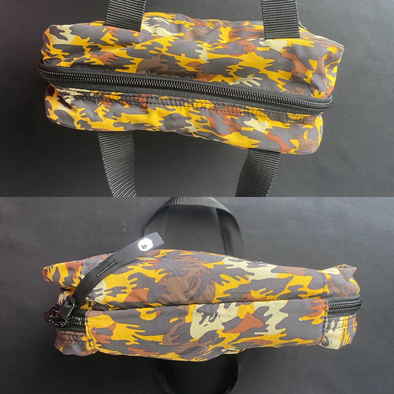 A Bathing Ape (Bape) Orange Animal Print Toiletries Bag 100% Authentic Rare