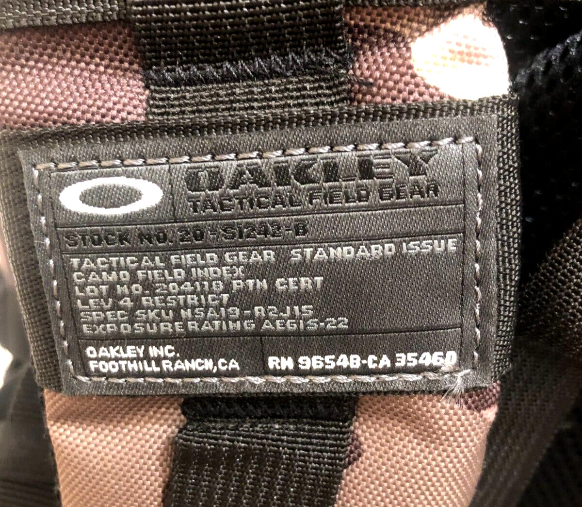 OAKLEY AP MECHANISM BACKPACK Herb Camo Hiking Tactical Bag AP Day Pack New Rare