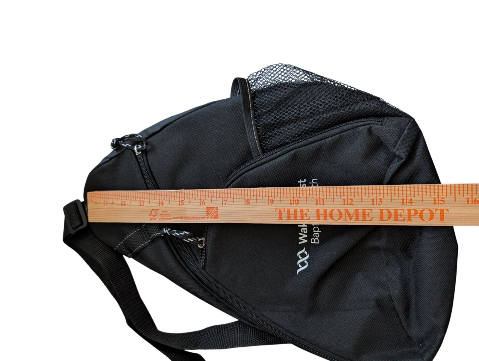 Wake Forest Baptist Health Black Sling Backpack Shoulder Bag Tote