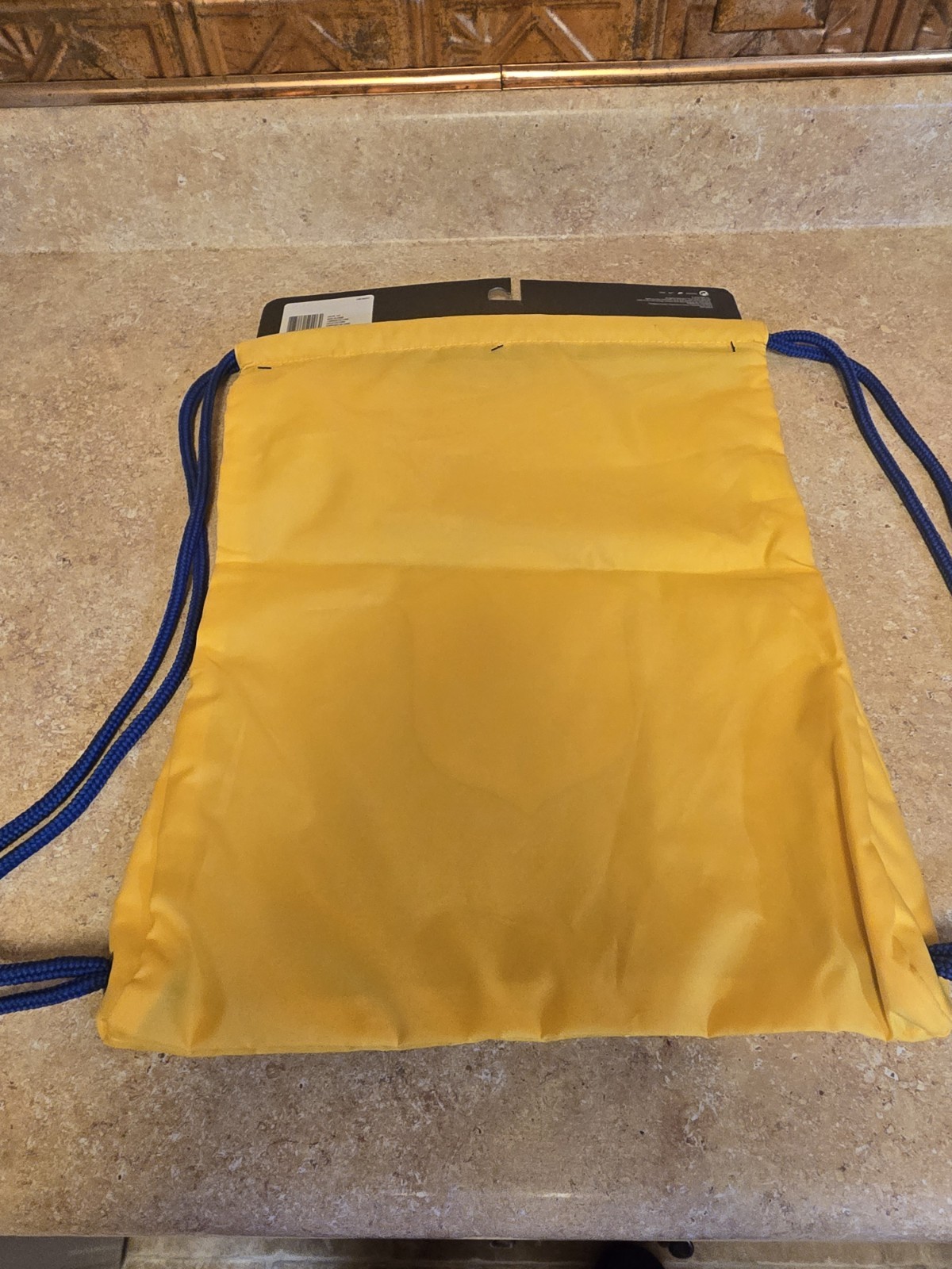 Yellow Brasil Drawstring Bag Sack Football Soccer Fifa World Cup 2026 Brazil