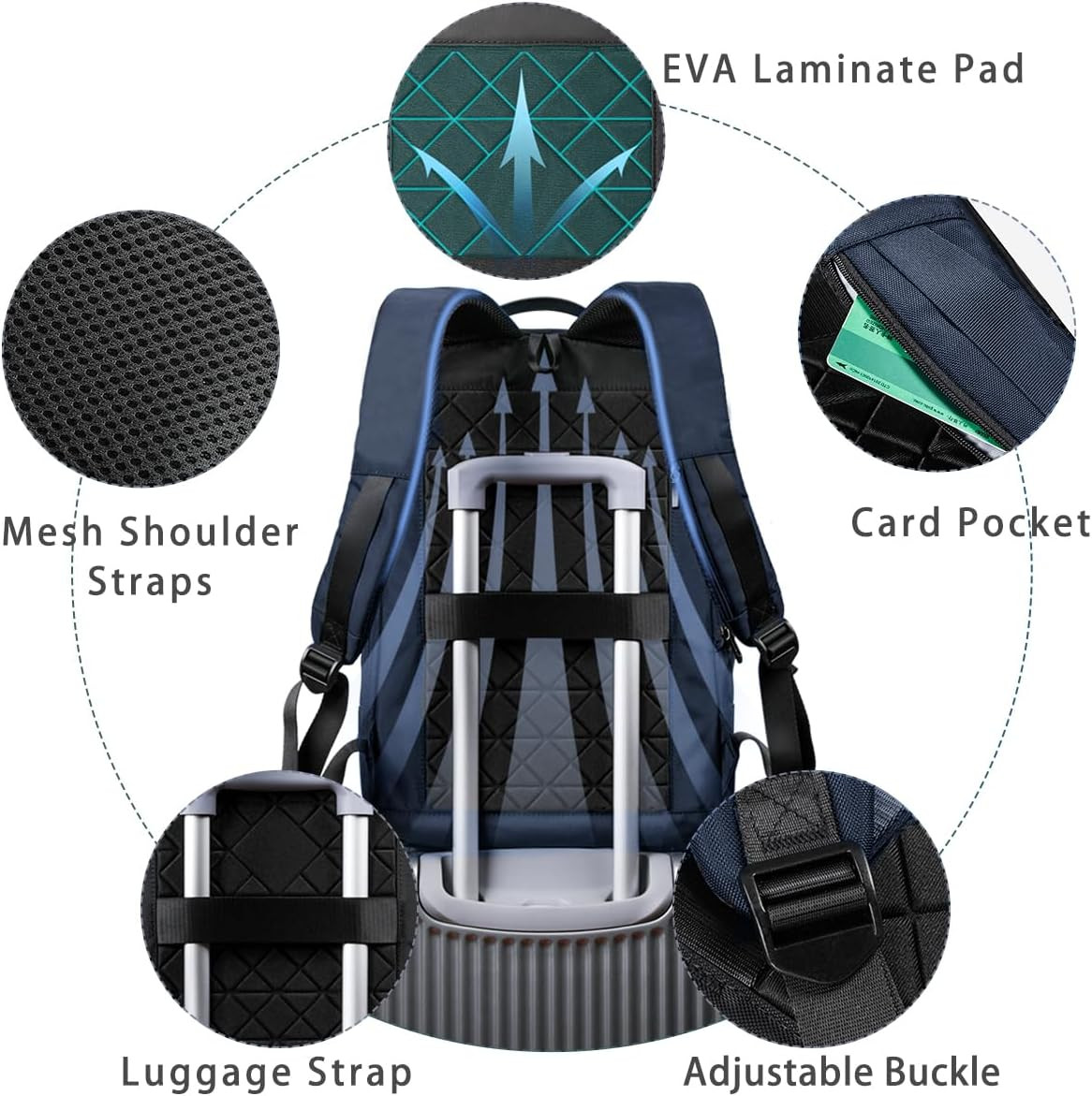 Backpack for Men Business Slim Backpack with USB Charger Computer – Anti-Theft