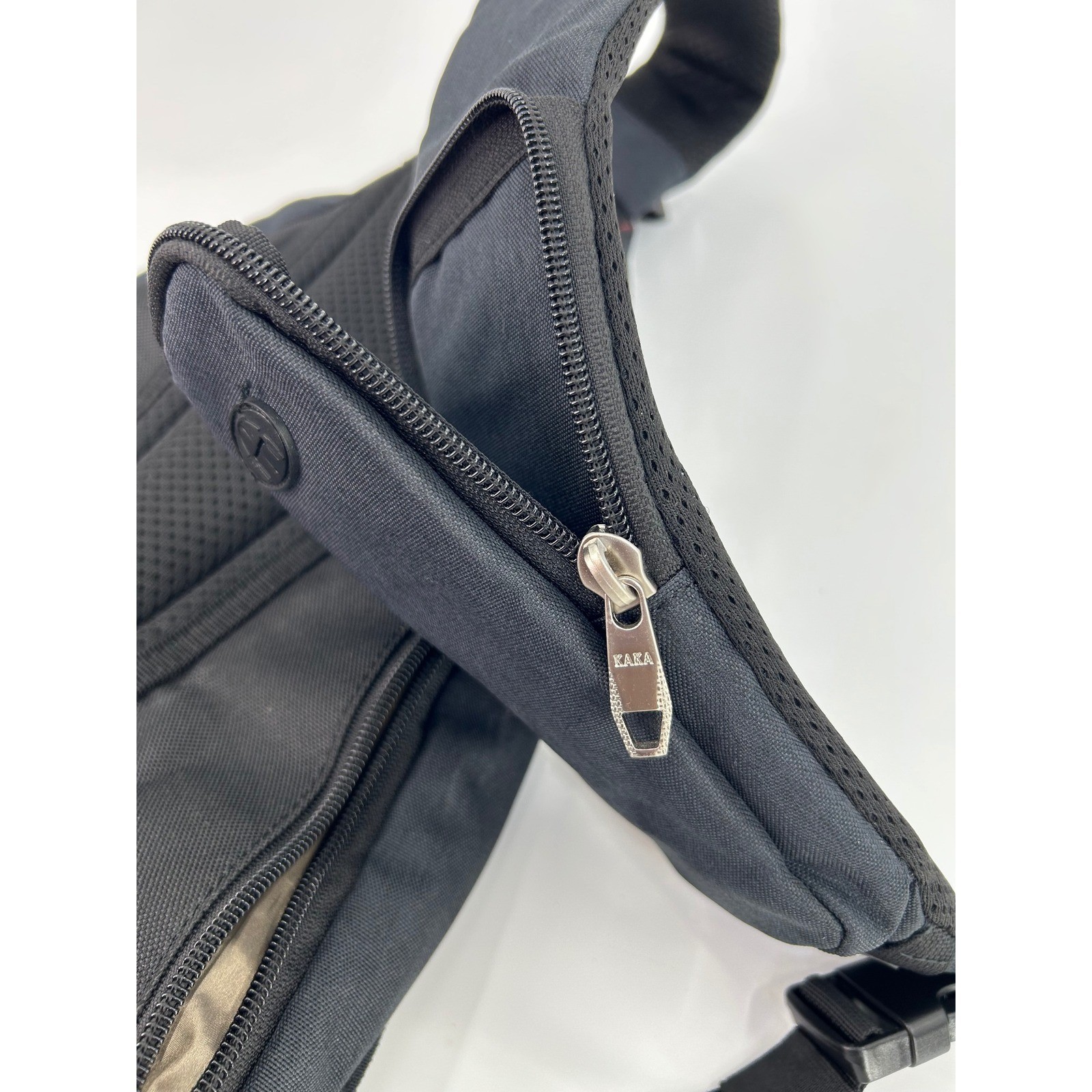 KAKA Sling Bag Crossbody Backpack RFID Proof Charcoal Gray Travel Hiking Mens