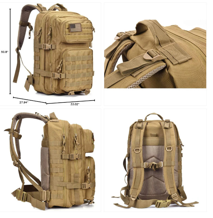 Military Tactical Backpack Army 3 Day Assault Pack Molle Bag Rucksack