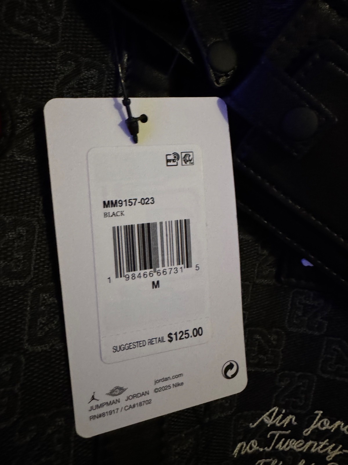 Nike Jordan Monogram Champion Luxury 25L Duffle Bag MM9157-023 Size Medium NEW