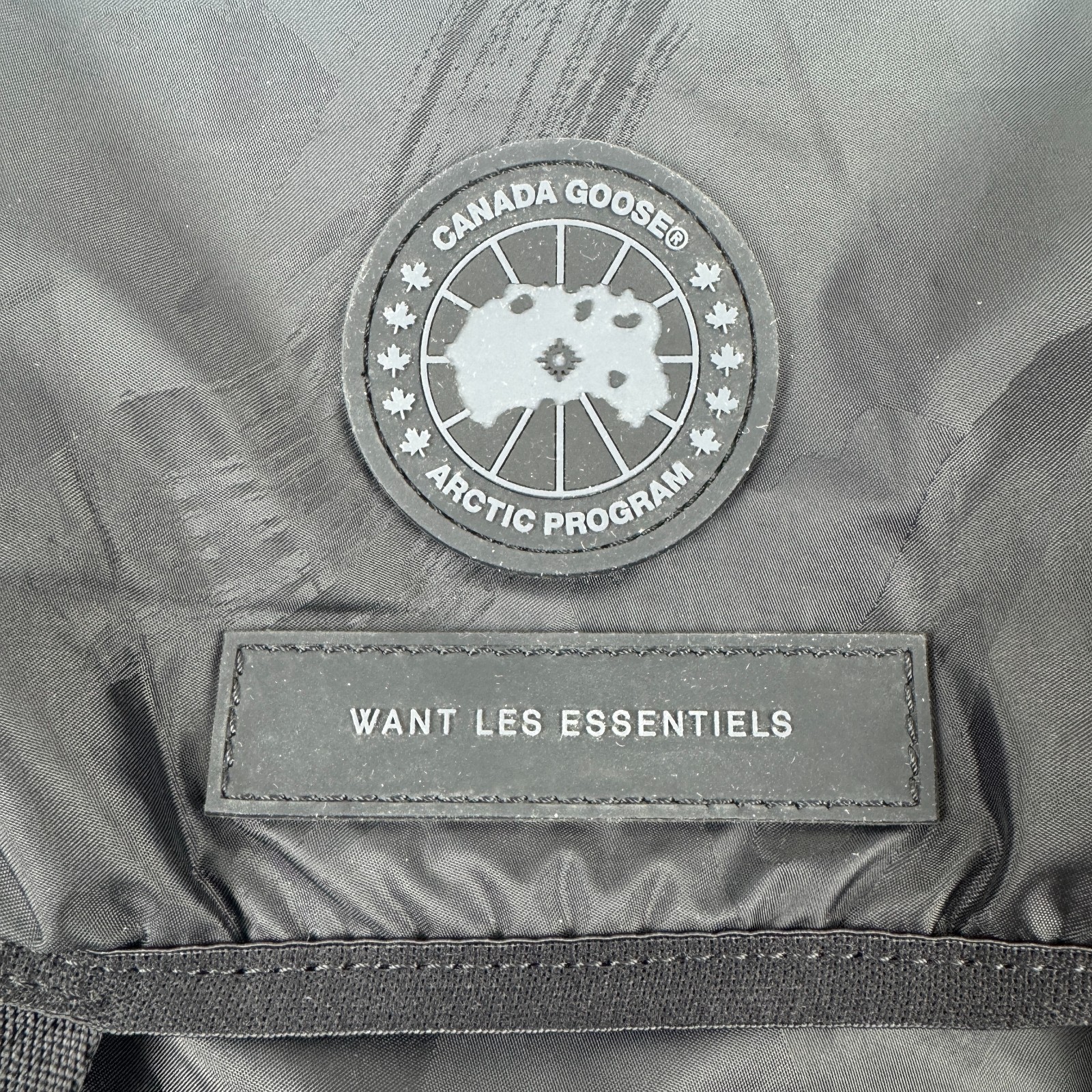 Authentic Canada Goose x Want Les Essentials E90 Black Backpack Rare Italy