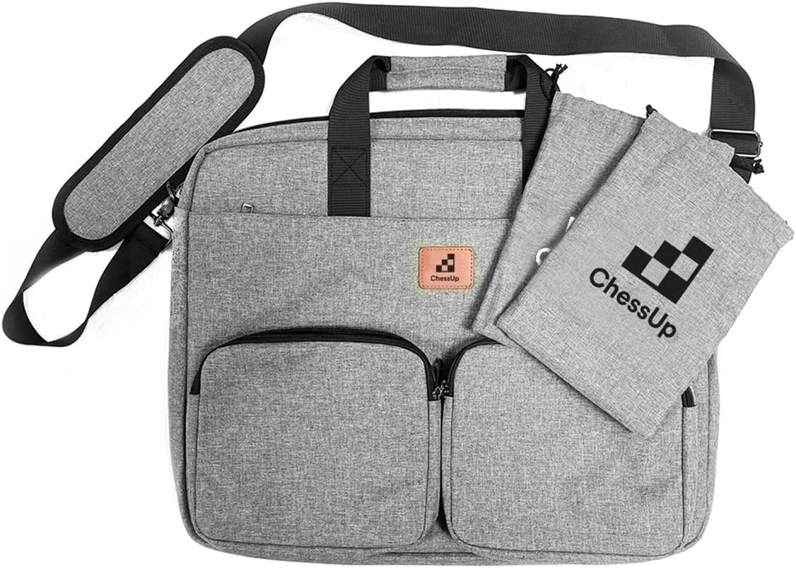 Smart Chess Board Carry Bag & Piece Sacks for 2 Players – Travel Ready!