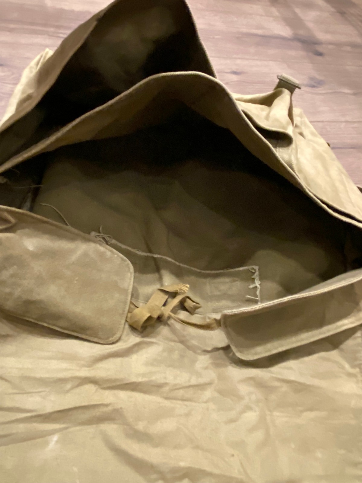 OLD VINTAGE UNKNOWN SOLDIER BACKPACK BAG ARMY MILITARY #0504