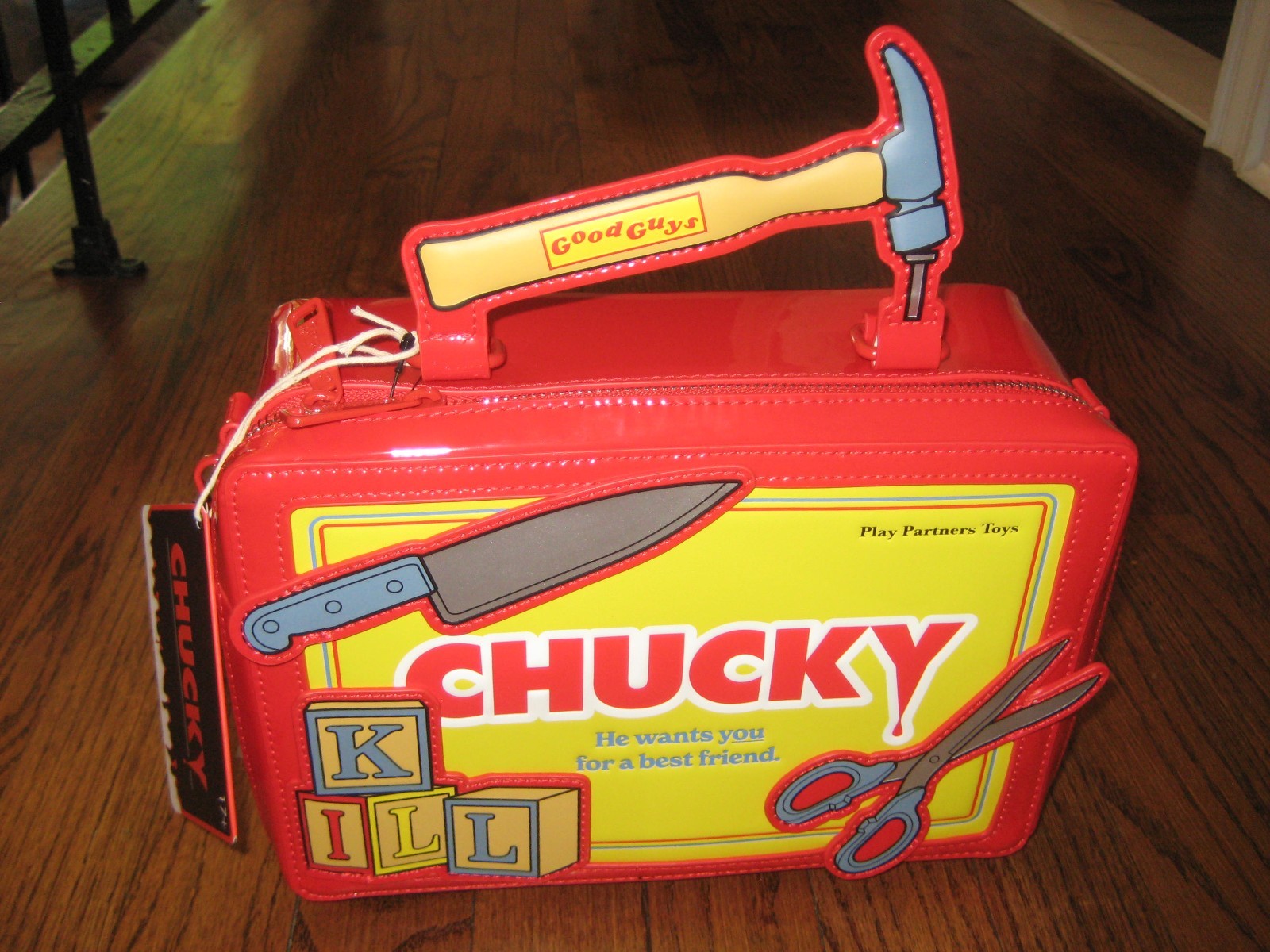 Loungefly Child’s Play Chucky Good Guys Tool Chest Crossbody Bag + Wallet New!