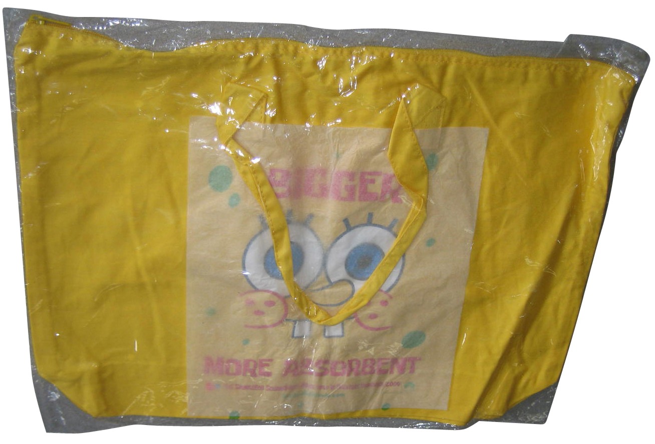 Spongebob Squarepants Movie (2004) Promo Yellow Tote Bag