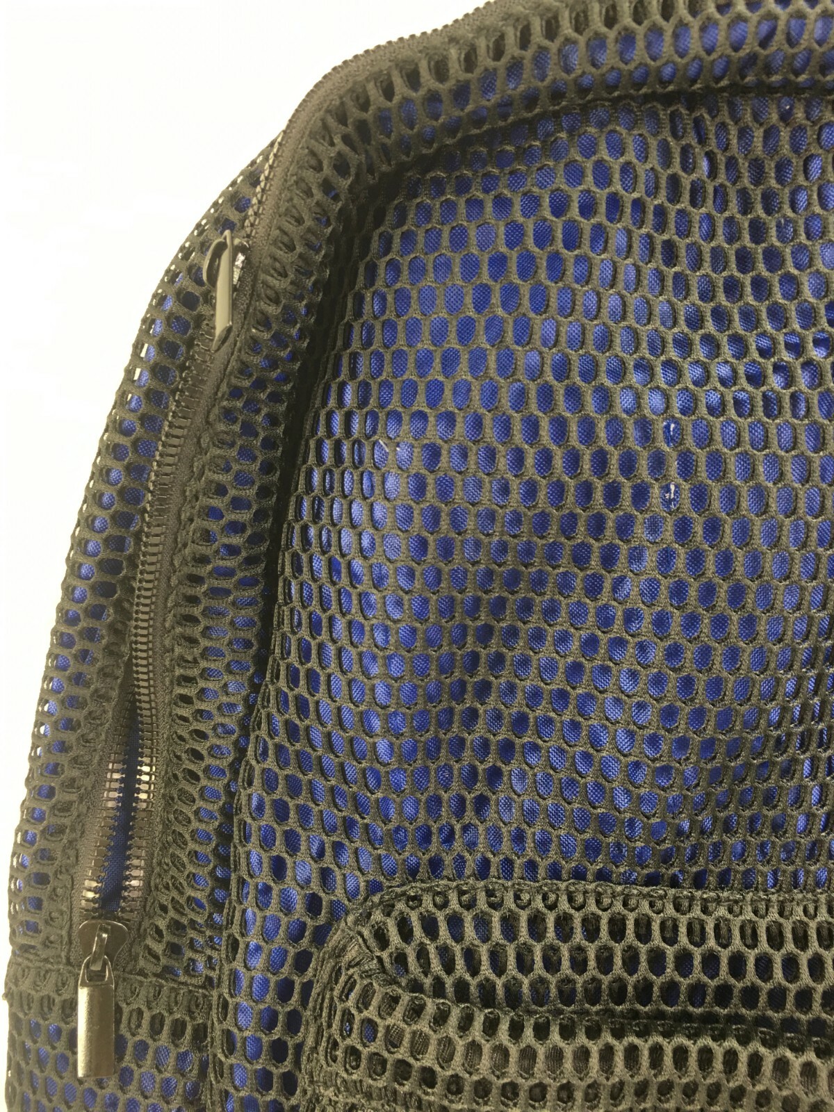 NEW Urban Outfitters Feathers Fine Mesh Backpack Black Blue Adj Straps T-1