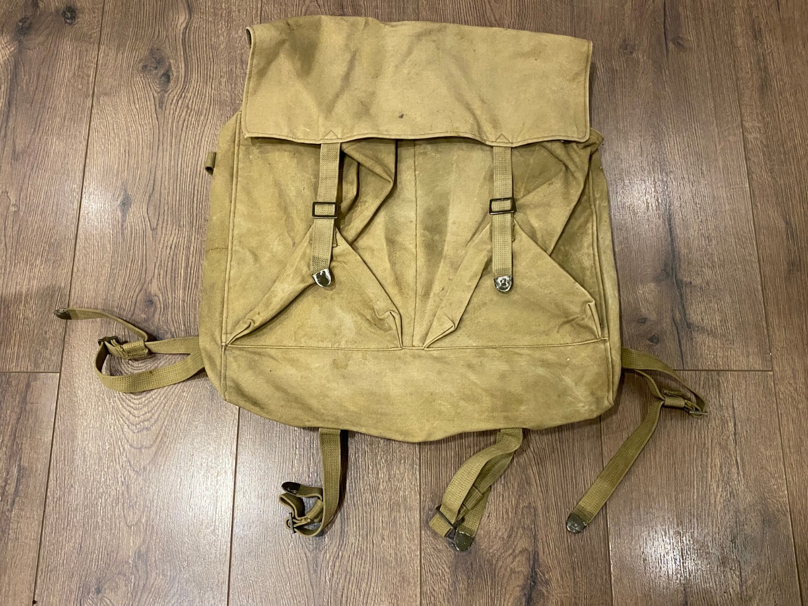 OLD VINTAGE UNKNOWN SOLDIER BACKPACK BAG ARMY MILITARY #0504