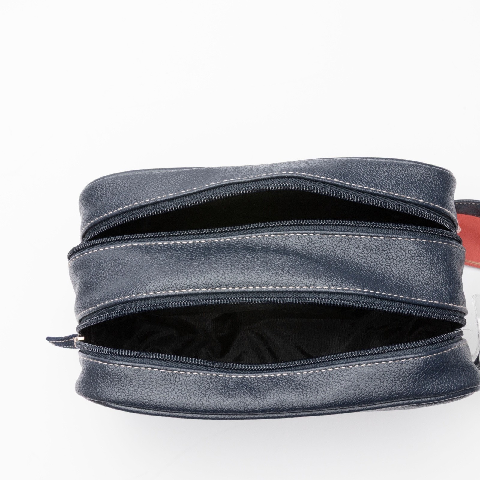 Perry Ellis Portfolio Double-Zip Travel Kit Navy