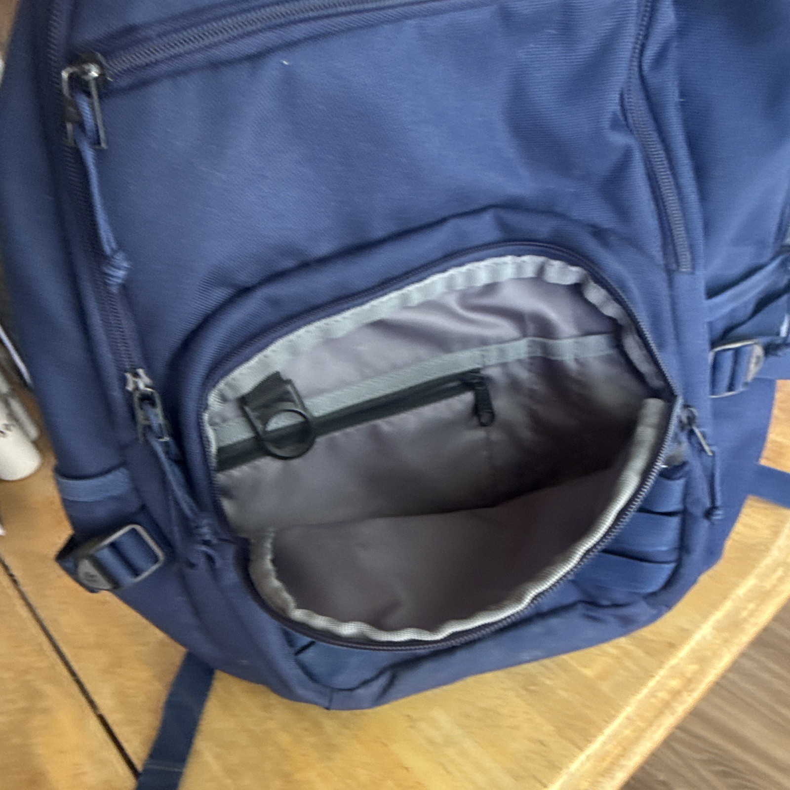adidas Blue Solid Backpack, Zip Closure, Adjustable Straps, Outer Pockets