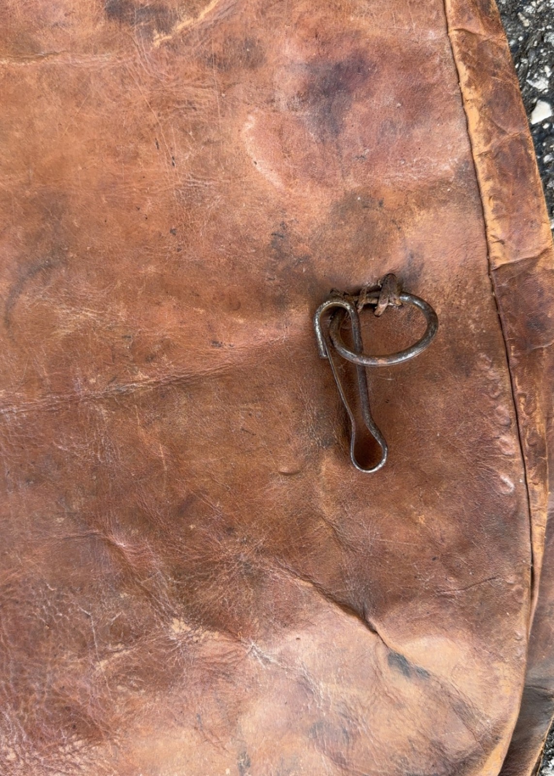 Antique Vtg Lrg Handmade Leather Satchel Messenger Mail Bag Patina Workwear rrl