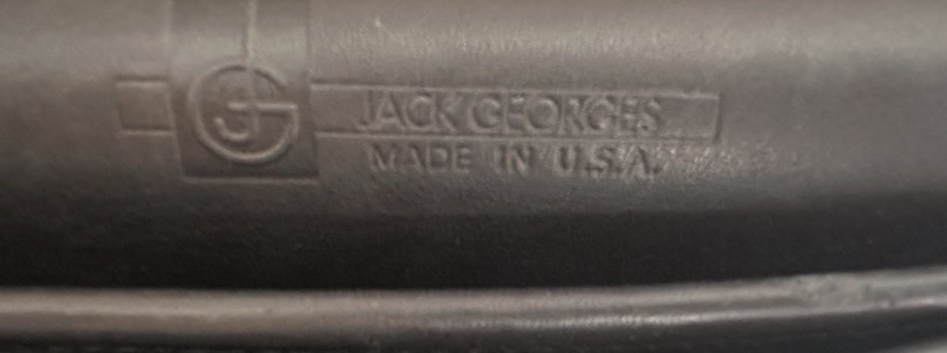 VTG Jack George’s laptop bag briefcase black leather 3 compartment expand