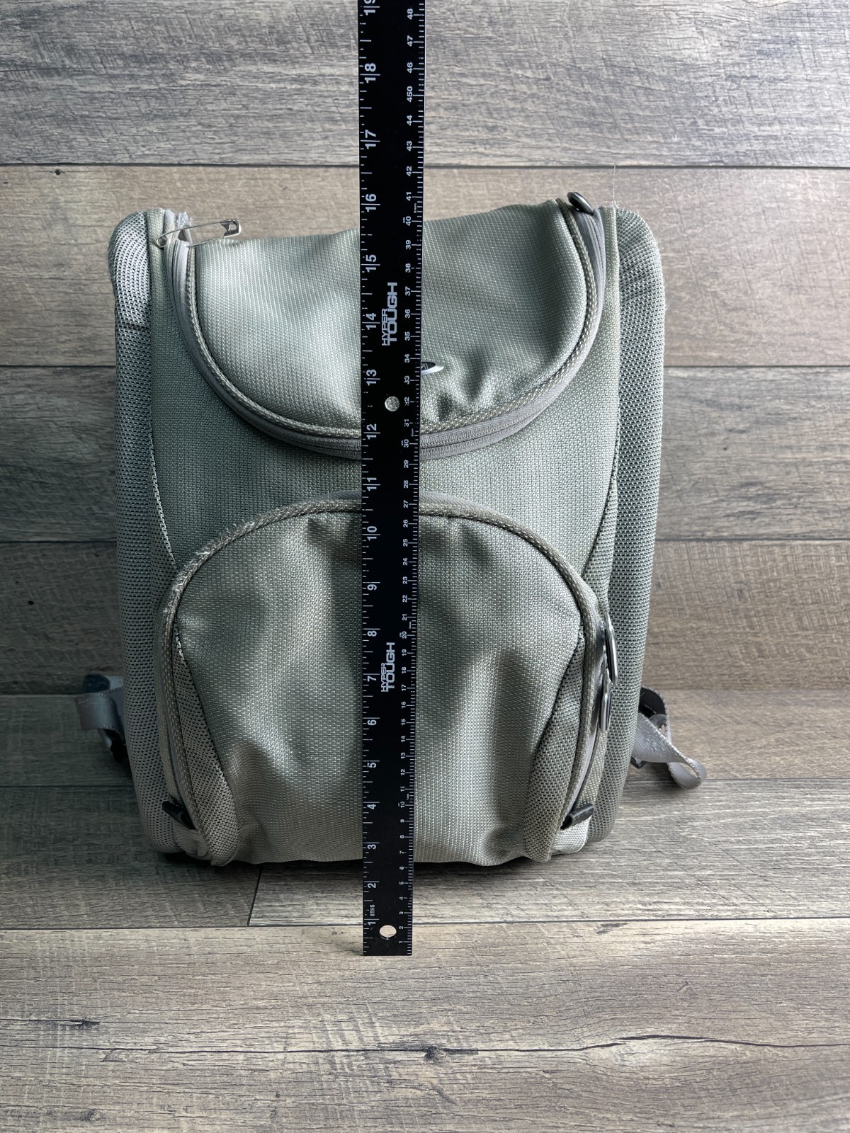 Tumi Backpack Computer Gray Zip Inner Pocket Laptop Sleeve Adjustable Shoulder