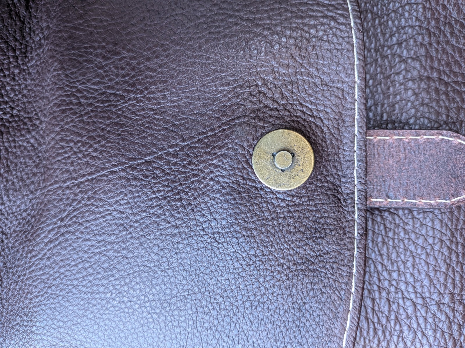 Claudia Firenze Italian Leather Crossbody Messenger Bag Brown Buckle Boho Travel